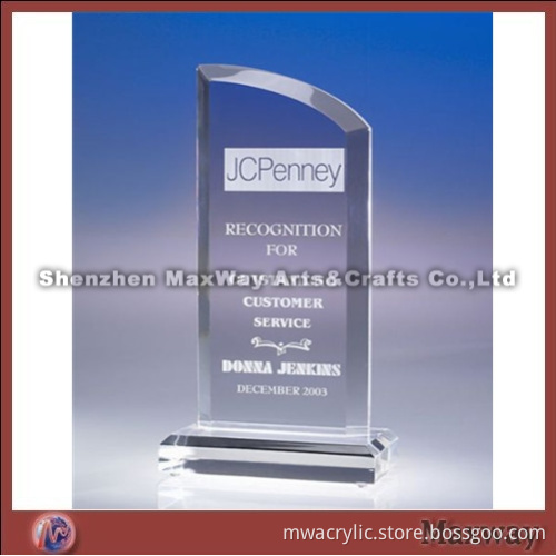 Ingenious Bevel Polished Thickened Acrylic/PMMA Prize/Paperweight/Pressie with logo